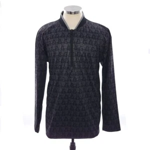 G/Fore G's Weather Resistant Slim Golf Pullover Windbreaker Black Gray Mens XXL - Picture 1 of 16