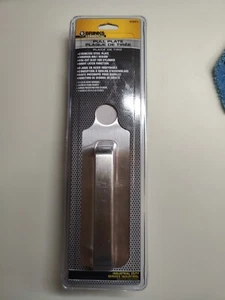 BRINKS Commercial Door Pull Plate with Cylinder Hole, Stainless Steel - Picture 1 of 3