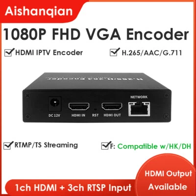 H.265 1080P HDMI Video Encoder USB for Live Streaming To Youtube Facebook Vimeo - Image 1 of 4