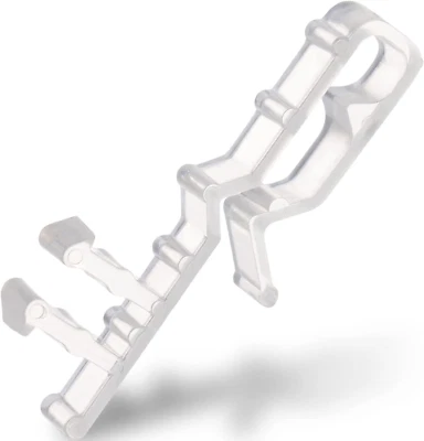 Valance Clips for Blinds 2 Inch Hidden Channel Window Blind Clips Clear Plastic  - Image 1 of 4