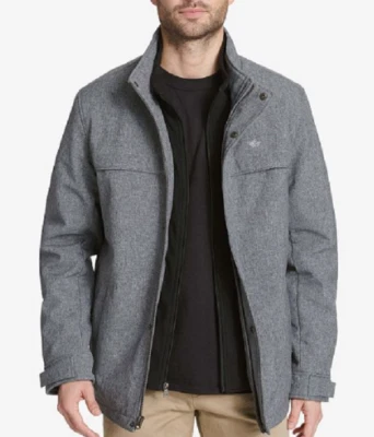 NEW Dockers Jackson Softshell Performance Car Coat Microfleece Bib Small $180 - Image 1 of 4