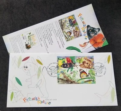 [SJ] Singapore Fun With Nature 2006 Butterfly Frog Reptiles (FDC) *see scan - Image 1 of 4