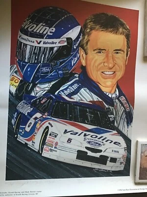  MARK MARTIN POSTER - Image 1 of 2