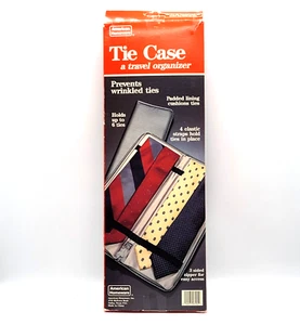 American Homeware Tie Case Travel Organizer Holds Up To 6 Ties Padded 17 x 6 x 1 - Picture 1 of 11