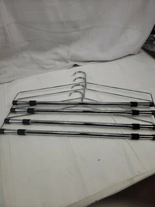 22" Chrome-Plated Bedspread and Drapery Hanger (4 PACK) Silver-LOT OF TWO PACKS - Picture 1 of 3
