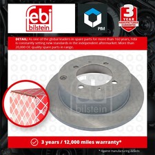 2x Brake Discs Pair Solid fits MITSUBISHI GALANT Mk5 1.8 Rear 92 to 96 262mm Set