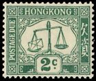 HONG KONG J2 (SG D2) - Balances postales "1923 Affranchissement dû" (pf1040)