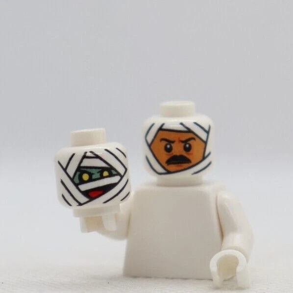 CABEZA -DUAL Momia Envoltura Boca Roja Dr. Najib Scooby Doo 75900 LEGO® Minifigura Parte Foto 1 de 1