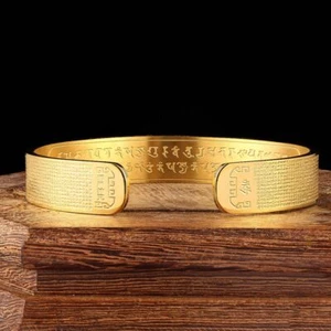 Bracciale Mantra Completo Shurangama Mantra Bracciale Apertura Farmacista Buddha Cuore - Foto 1 di 6