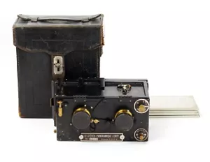Lucien Leroy Stereo Panoramic 6x13 Camera with E.Krauss Zeiss Protar 9/82mm - Picture 1 of 11