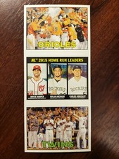 2016 Topps Heritage Advertising Panels Home Run Leaders Harper/Arenado/Gonzales