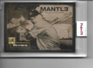 2021 Topps Project 70 card #216 Yankees Mickey Mantle artist DJ SKEE EMINEM 