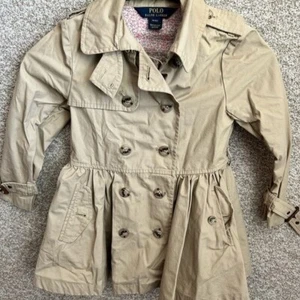 Polo Ralph Lauren Kids Tan Trench Coat Jacket Size 4/4T - Picture 1 of 7