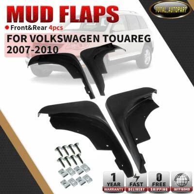 4x Protectores contra salpicaduras derecha + izquierda guardabarros guardabarros para Volkswagen VW Touareg 2007-2010 Foto 1 de 4