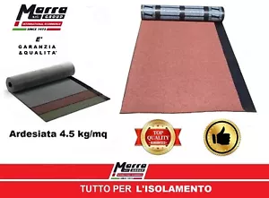GUAINA BITUMINOSA 4,5 KG 1 MQ ARDESIA MEMBRANA ARDESIATA TETTO GAZEBO CATRAME - Foto 1 di 3