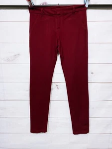 Kut From The Kloth Womens Trouser Skinny Pants Size 8 Burgundy Flat Front - Picture 1 of 9