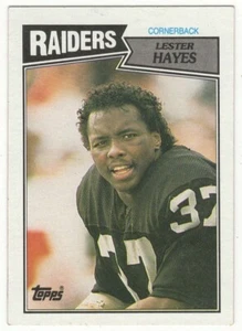 1987 Topps Lester Hayes n. 223 Raiders NFL Calcio - Foto 1 di 2