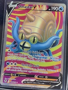 Omastar V (Full Art) 174/195 Swsh12: Sword & Shield - Silver Tempest Holo - Picture 1 of 2