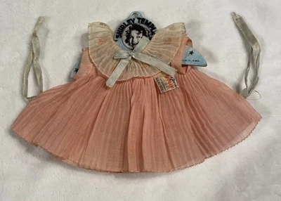 Vestido Muñeca Shirley Temple DE COLECCIÓN ORIG 1930, Etiquetada "Curly Top", Nuevo con Percha Foto 1 de 4