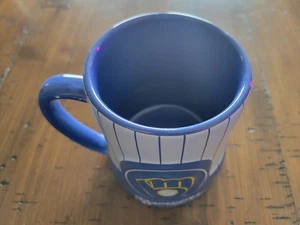 Tazza da baseball sportiva Boelter Milwaukee Brewers usata 20 oz retrò Game Time logo 3D - Foto 1 di 12