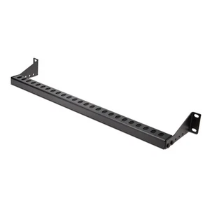StarTech.com 1U Rack Mountable Cable Lacing Bar w/Adjustable Depth, Cable Suppor - Picture 1 of 8