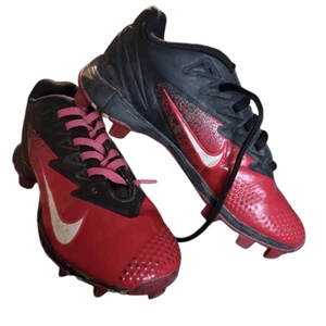 Scarpe con tacchetti Nike FastFlex Vapor taglia 1Y rosse e nere - Foto 1 di 7