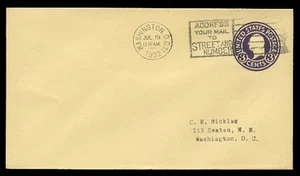 U437 3c WASHINGTON, DIE 1, FDC ( Sz. 10, Wmk. 29) - ADDRESSED - Picture 1 of 2