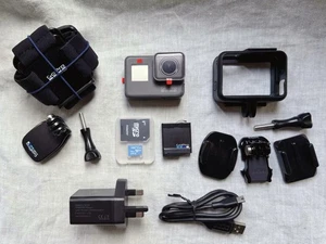 GoPro HERO6 Black Action Camera Touch Screen 4K HD + Head Strap and Quick Clip - Picture 1 of 13