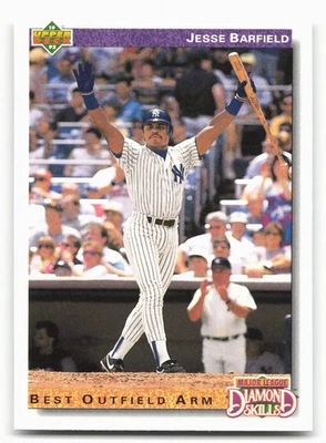 1992 Upper Deck #644 Jesse Barfield - Image 1 of 2