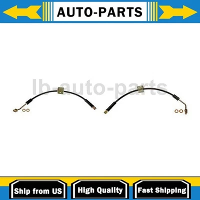 Front Brake Hose 2x For 2008 2009 2010 Hummer H3 5.3L 2009 2010 Hummer H3T 5.3L - Image 1 of 4