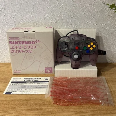 Nintendo 64 Clear Purple N64 Controller New Open Box NUS-005 Japan Rare - Image 1 of 4