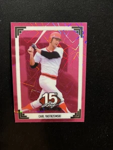 2025 Leaf 15th Anniversary NSCC Gold Pack Promo RC 91B-26 Carl Yastrzemski 8/8 - Picture 1 of 2