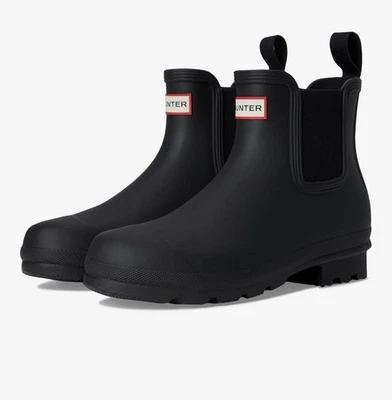 Hunter Women's Black Chelsea Wellington Boots Size Uk size 5
