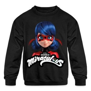 Miraculous Merchandise Ladybug With Logo Kids' Crewneck Sweatshirt - Picture 1 of 7