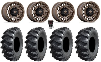MSA Clubber 14"Wheels Bronze 27" Interforce Tires Kawasaki Mule Pro FXT  KRX - Image 1 of 4