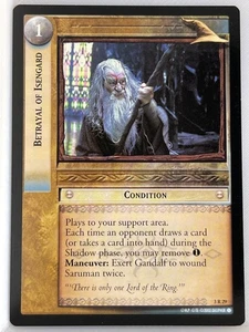 LORD OF THE RINGS TCG REALMS OF THE ELF LORDS RARE 3R29 BETRAYER OF ISENGARD lp - Picture 1 of 1