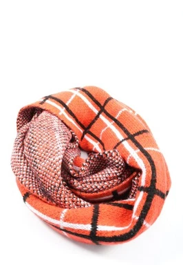 ASOS Caperuza Mujeres Bufanda naranja claro-negro-blanco look casual - Imagen 1 de 4