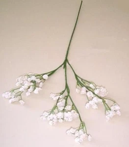 Artificial silk flowers 48cm tall Baby Breath spray F65A 3 PIECES SPECIAL PRICE - Picture 1 of 3