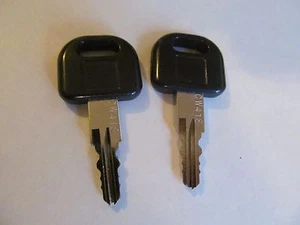 2 Keys CW418 FIC Entry Door Lock Handle Knob Deadbolt RV Motorhome Trailer Key - Picture 1 of 1
