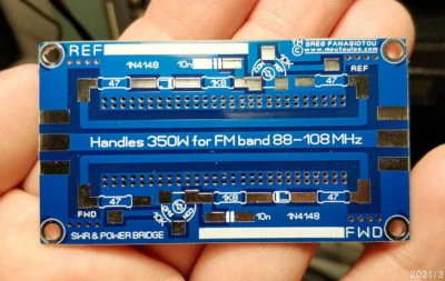 RF Power Meter PWR SWR Directional Coupler PCB by moutoulos ™ - Image 1 of 4