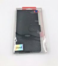 Mybat Black Leather Fabric Case Cover w/card slot/Photo Display