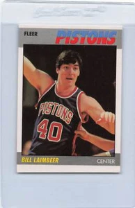 Pistones Bill Laimbeer Fleer #61 1987/88 casi nuevo/como nuevo *2502 - Imagen 1 de 1