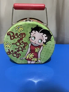 Betty Boop Metal Tin Case Lunchbox Boop Oop A Doop 1999 with handle and latch - Picture 1 of 6