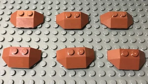Lego Wedge 2 x 4 Triple X 6 Pieces Reddish Brown Part 47759 - Picture 1 of 1