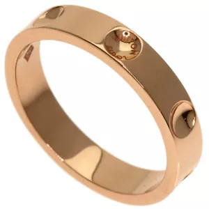 LOUIS VUITTON Ring Petite Bourg Empreinte #50 K18 Pink Gold - Picture 1 of 6