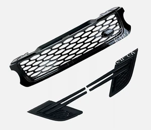 Range Rover Sport Gloss Black Front Grille Side Vents SVR L494 2013-2017 Models - Picture 1 of 17