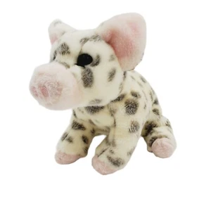 Douglas Pauline the Spotted Pig Plush Gray Spots Stuffed Animal Farm Soft 9" L - Picture 1 of 7