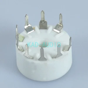 4pcs Ceramic 9pin Tube Socket B9A Base For 12AX7 12AU7 6DJ8 6N3 6N11 Audio parts - Picture 1 of 5