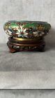 Antique Chinese cloisonne bowl from Era of Ming Dynasty With Stand