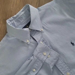 Ralph Lauren Blue Long Sleeve Button Up Shirt Men's 16.5 - Picture 1 of 6